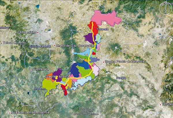 mapa huextla morelos