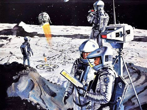 Astronautas en la Luna