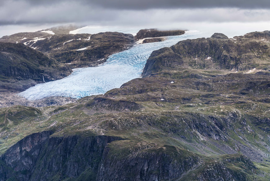 Glaciar Hardangerjokul, Noruega