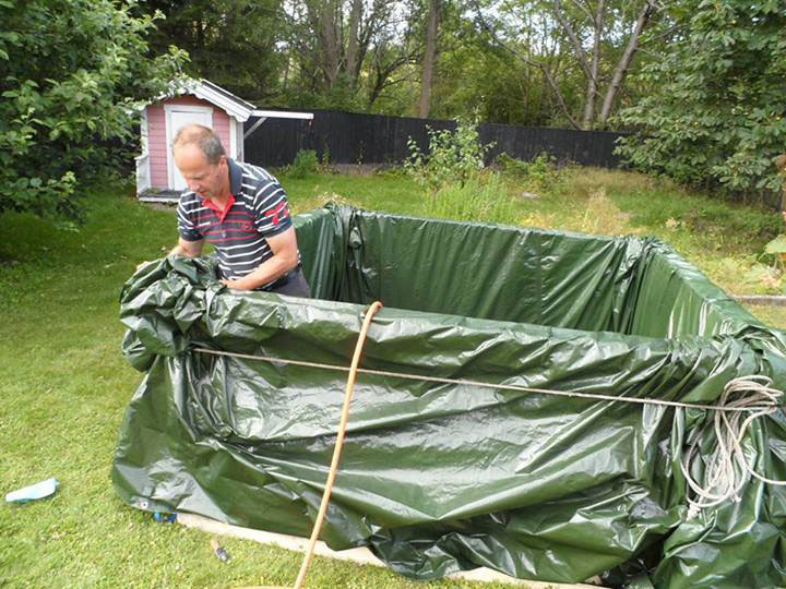 piscina con pallets