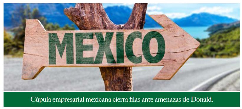 CCE “ni miedo ni parálisis” respecto a romper relaciones comerciales con México.