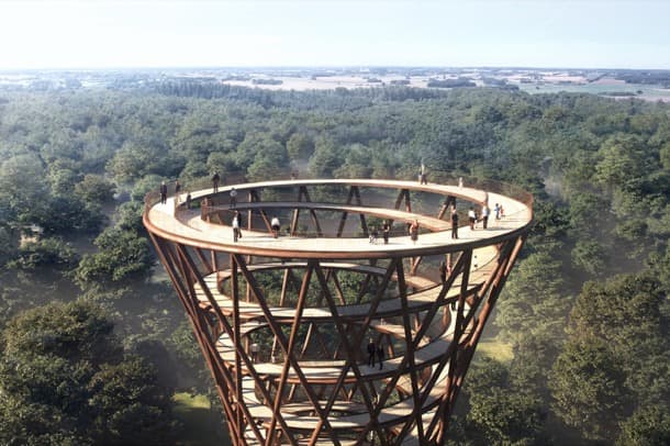 Treetop Experience: mirador en espiral para Camp Adventure