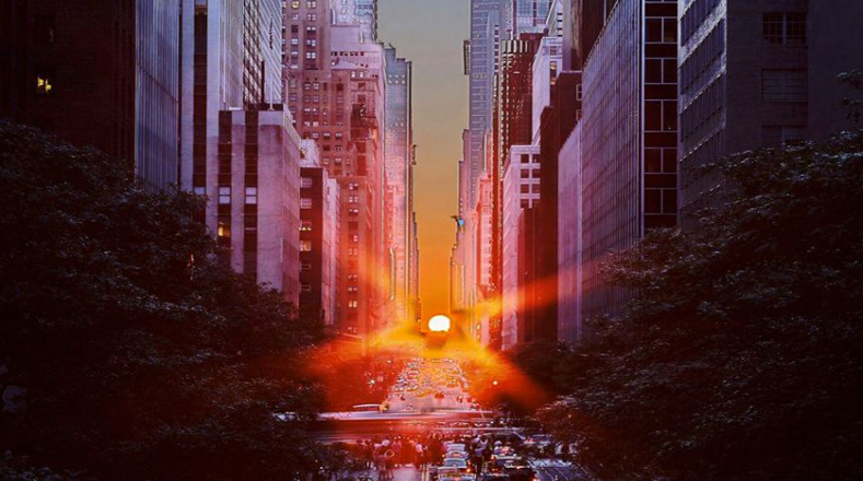 No te pierdas el Manhattanhenge, la espectacular puesta del sol en Nueva York