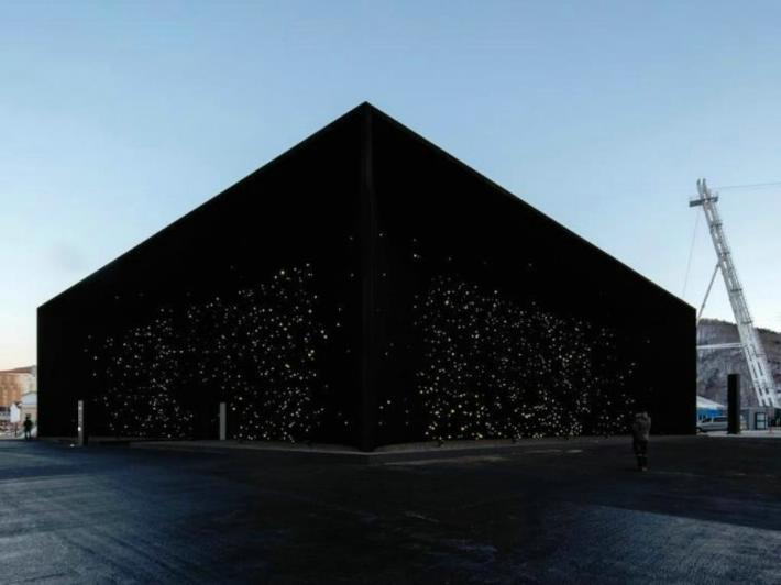El edificio más oscuro del planeta se exhibe en Pyeongchang 2018