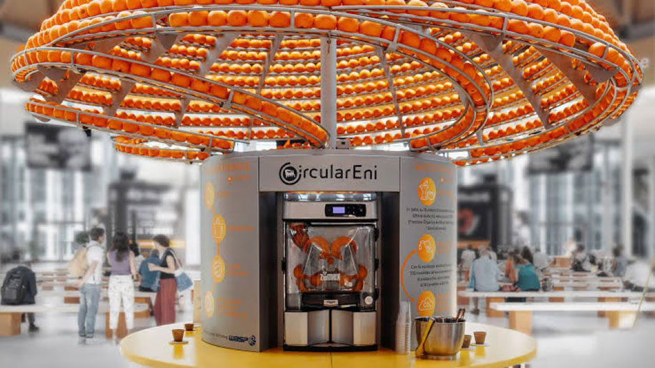 Feel The Peel: El exprimidor de naranjas que aprovecha las cáscaras para imprimir vasos en 3D