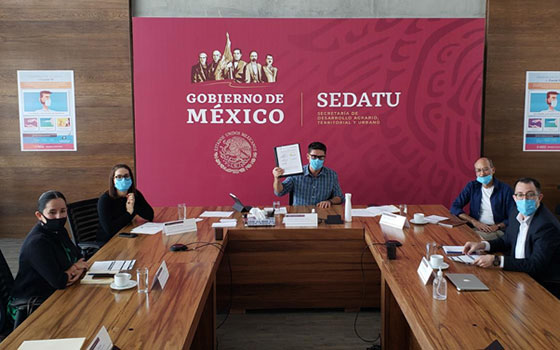 Firma convenio. Sedatu participará en la planeación territorial del Tren Maya
