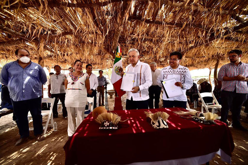 Acuerdo presidencial, “Ahora sí, se apoyará a la comunidad Yaqui”