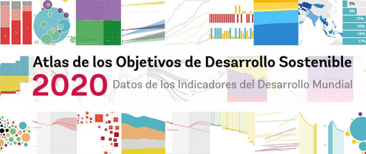 Atlas de los Objetivos de Desarrollo Sostenible 2020: Historias y conocimientos presentados mediante gráficas innovadoras.