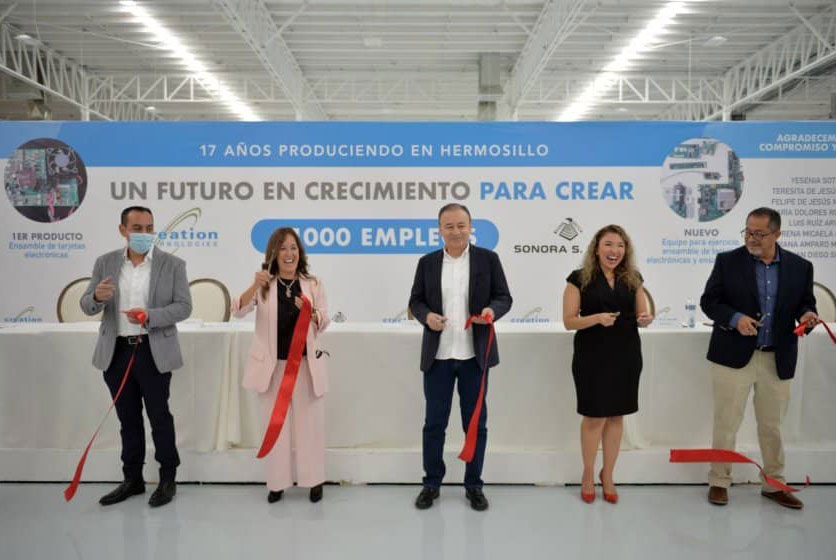 Al inaugurar la planta Creation Technologies en Hermosillo Alfonso Durazo expresa: “Sonora recuperará su lugar como el mejor estado fronterizo”.