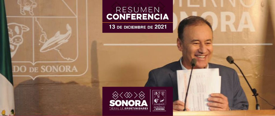Resumen informativo de la rueda de prensa del gobernador Alfonso Durazo Montaño llevada a cabo este lunes.