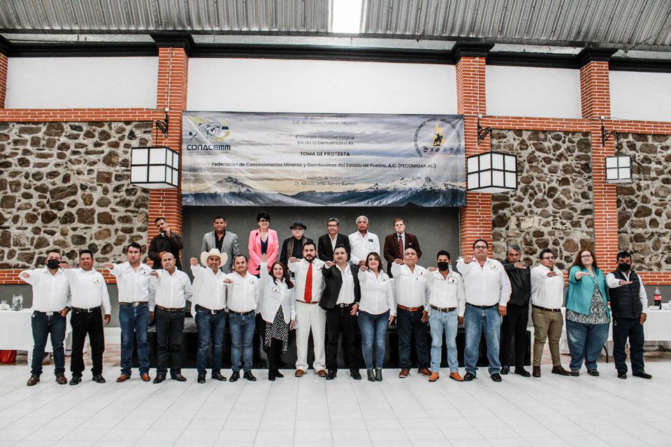Asamblea constituyente y toma de protesta de la Federación de Concesionarios Mineros y Gambusinos del Estado de Puebla A. C.