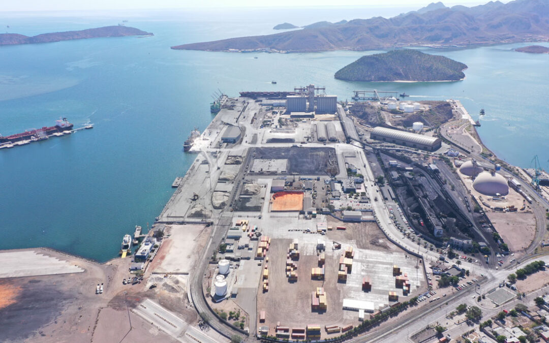 Concluirán en diciembre de 2023. Las obras para la modernización y la transformación del puerto de Guaymas.
