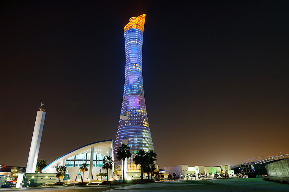 Aspire Tower, el edificio más alto de Qatar
