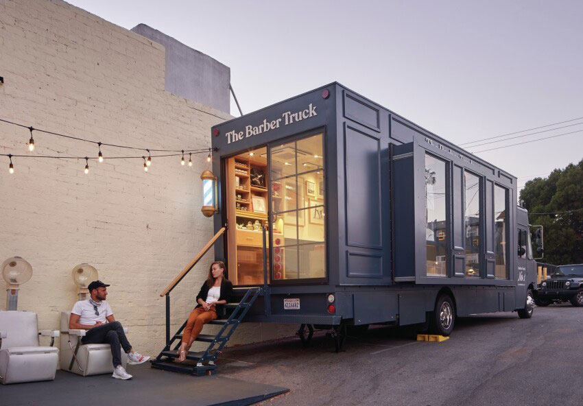 The Barber Truck, sobre ruedas y de diseño: así es esta curiosa peluquería que recorre las calles de Los Ángeles