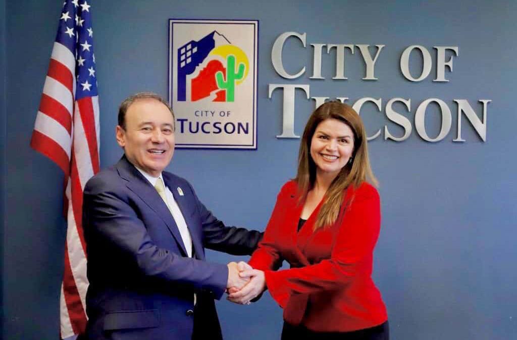Gira del gobernador Alfonso Durazo por Arizona. Reunión con alcaldesa de Tucson, Regina Romero.