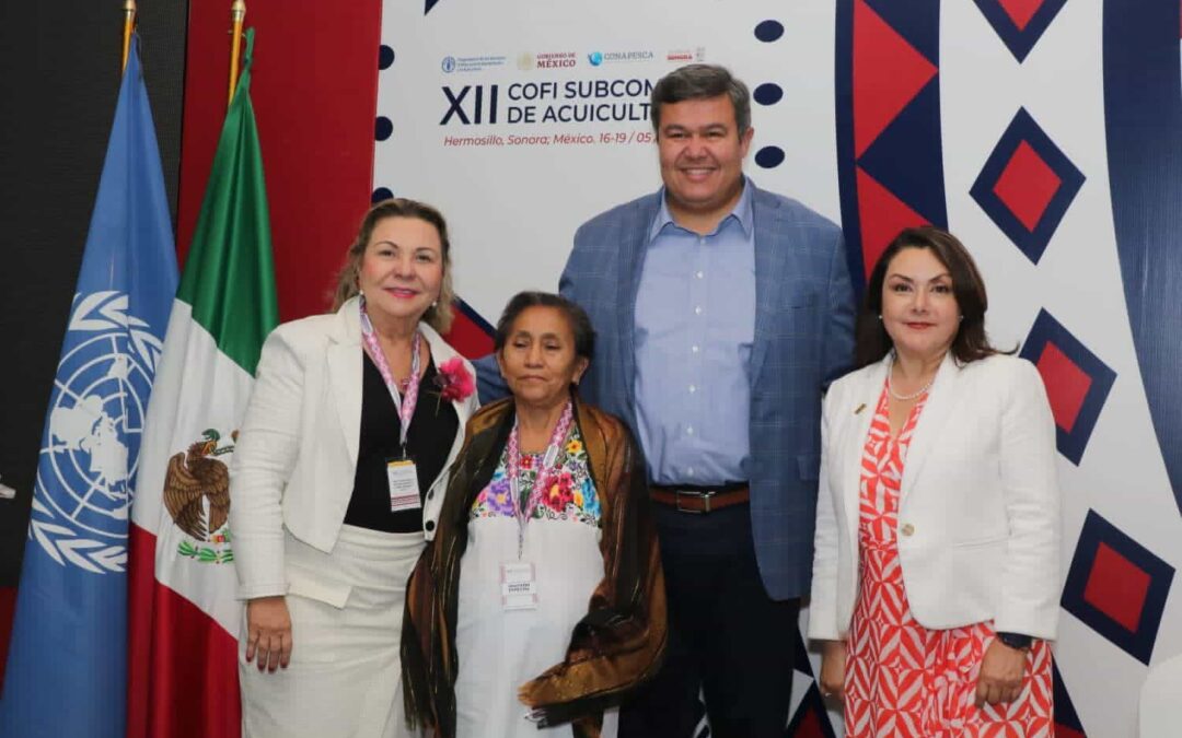 Da la delegación mexicana lugar especial a las mujeres  acuicultoras en reunión de la FAO