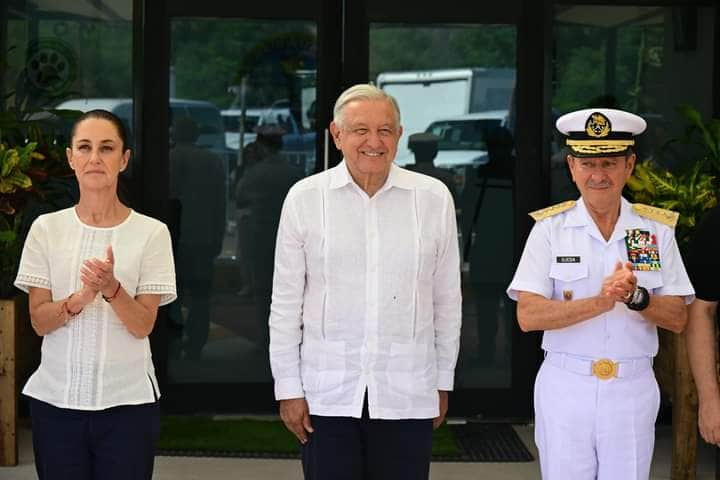 Presidente AMLO inaugura siete obras del Sistema Portuario Nacional