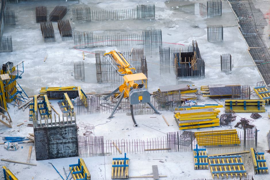construction site overview in mexico