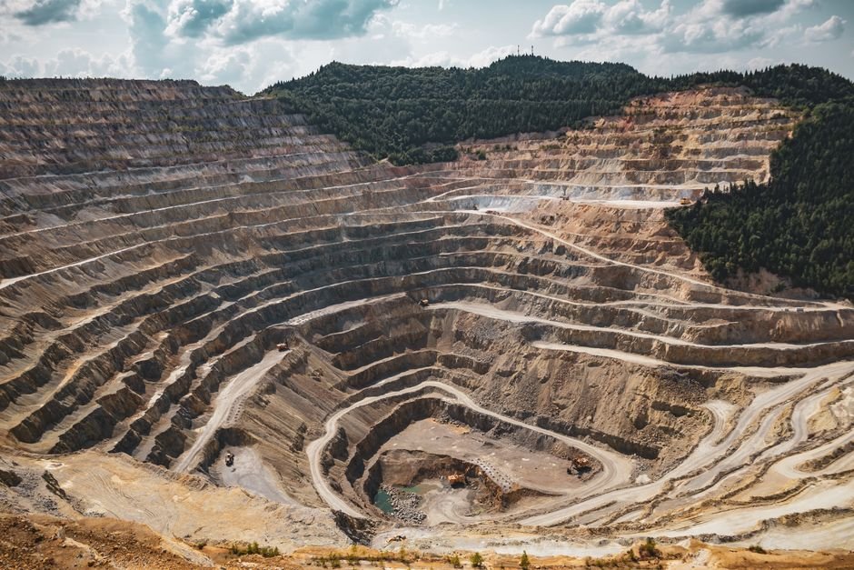 geological map mining site
