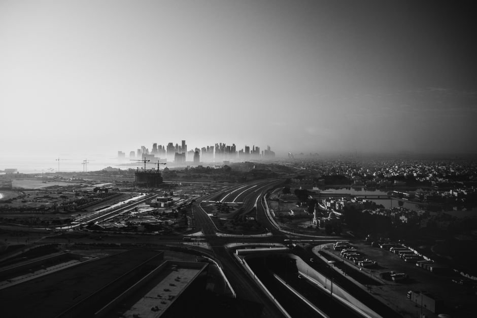 modern city skyline construction