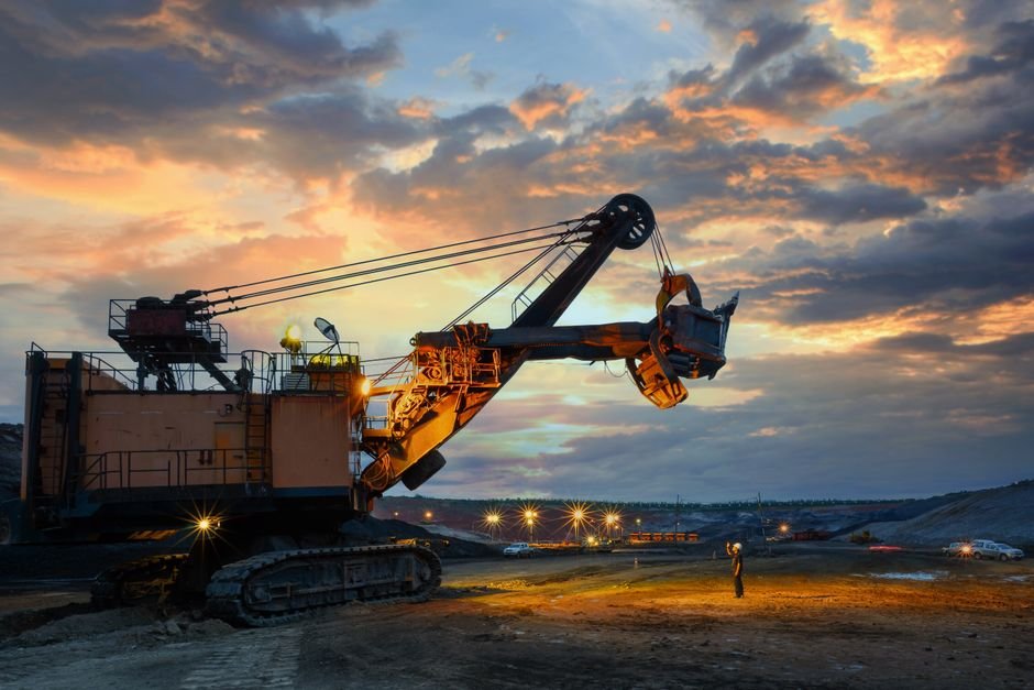 underground mining tunnel excavation with modern machinery