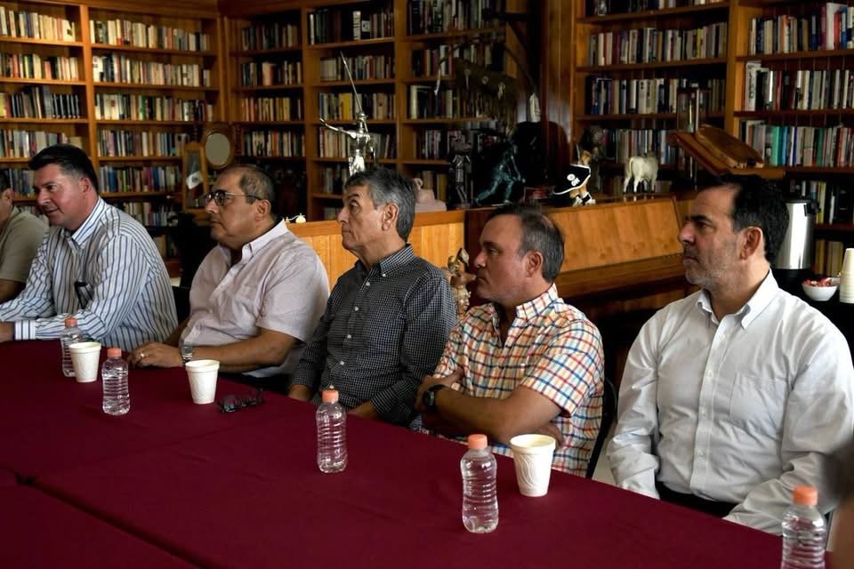 Integrantes del sector empresarial sonorense durante la sesión de trabajo del Consejo de Participación Empresarial Sonorense