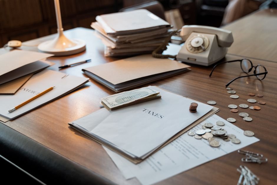 construction financial planning and budgeting on desk