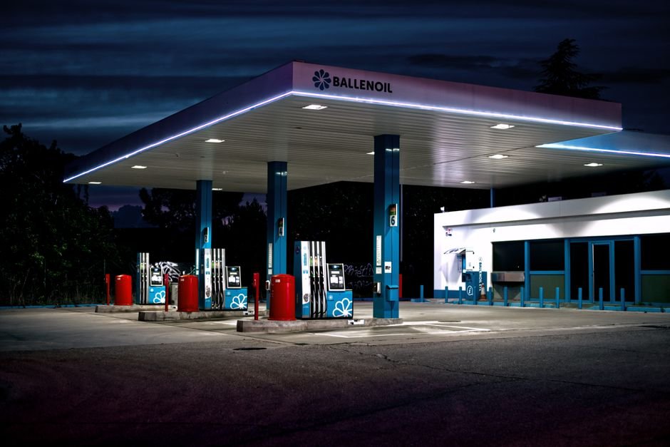modern petrol station architecture design blueprint and construction